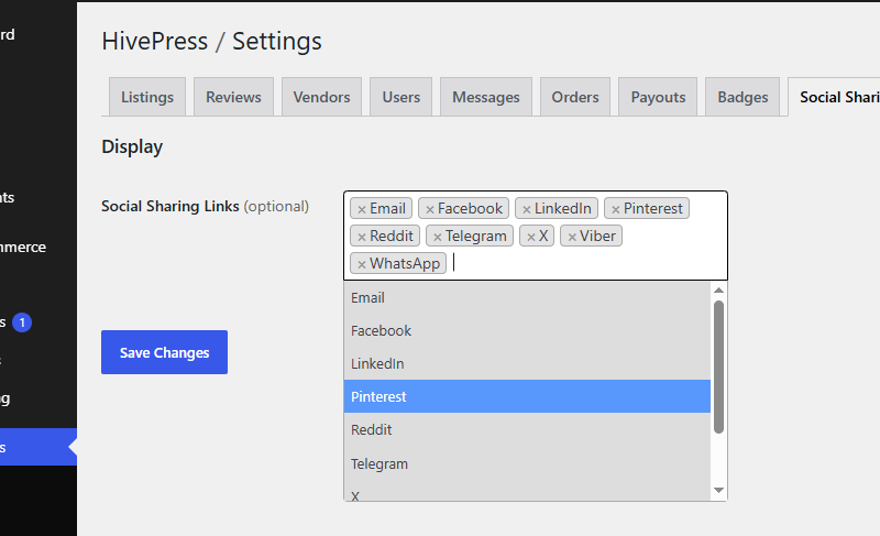 Social Sharing for HivePress