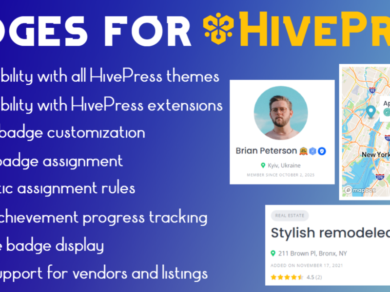 Badges for HivePress